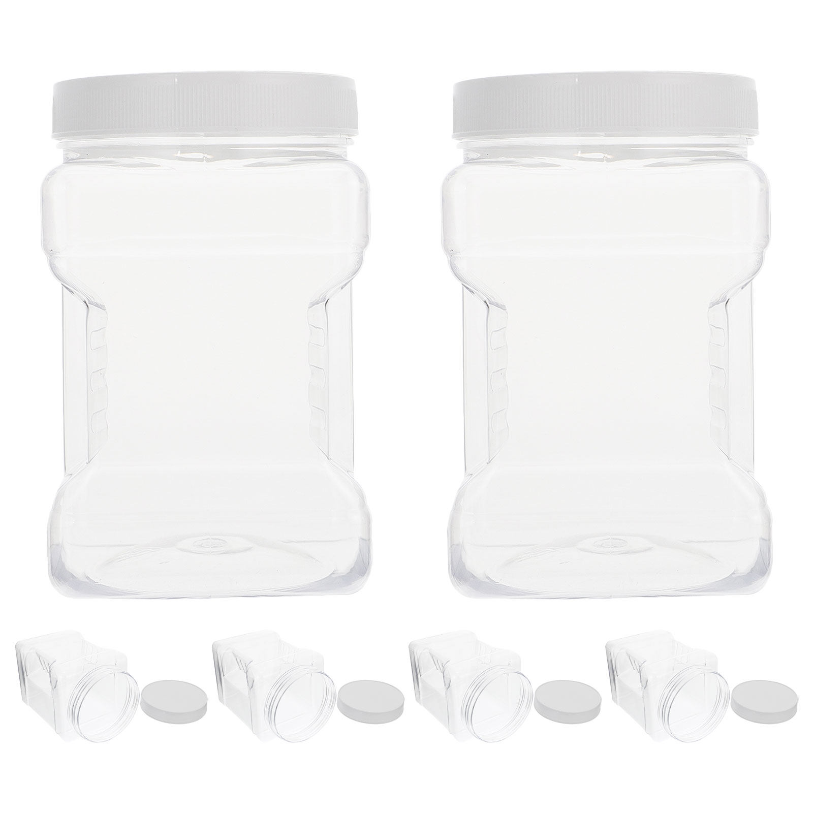 Food Storage Plastic - 6 Buah Wadah Penyimpanan Plastik Transparan