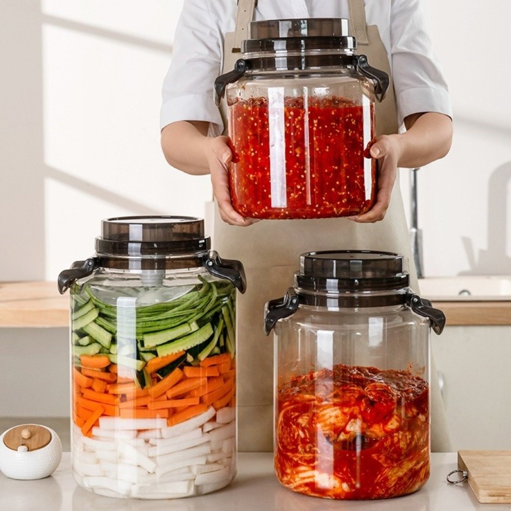 Food Storage Containers Xl - Stoples Acar Kapasitas Besar Dengan Tutup,