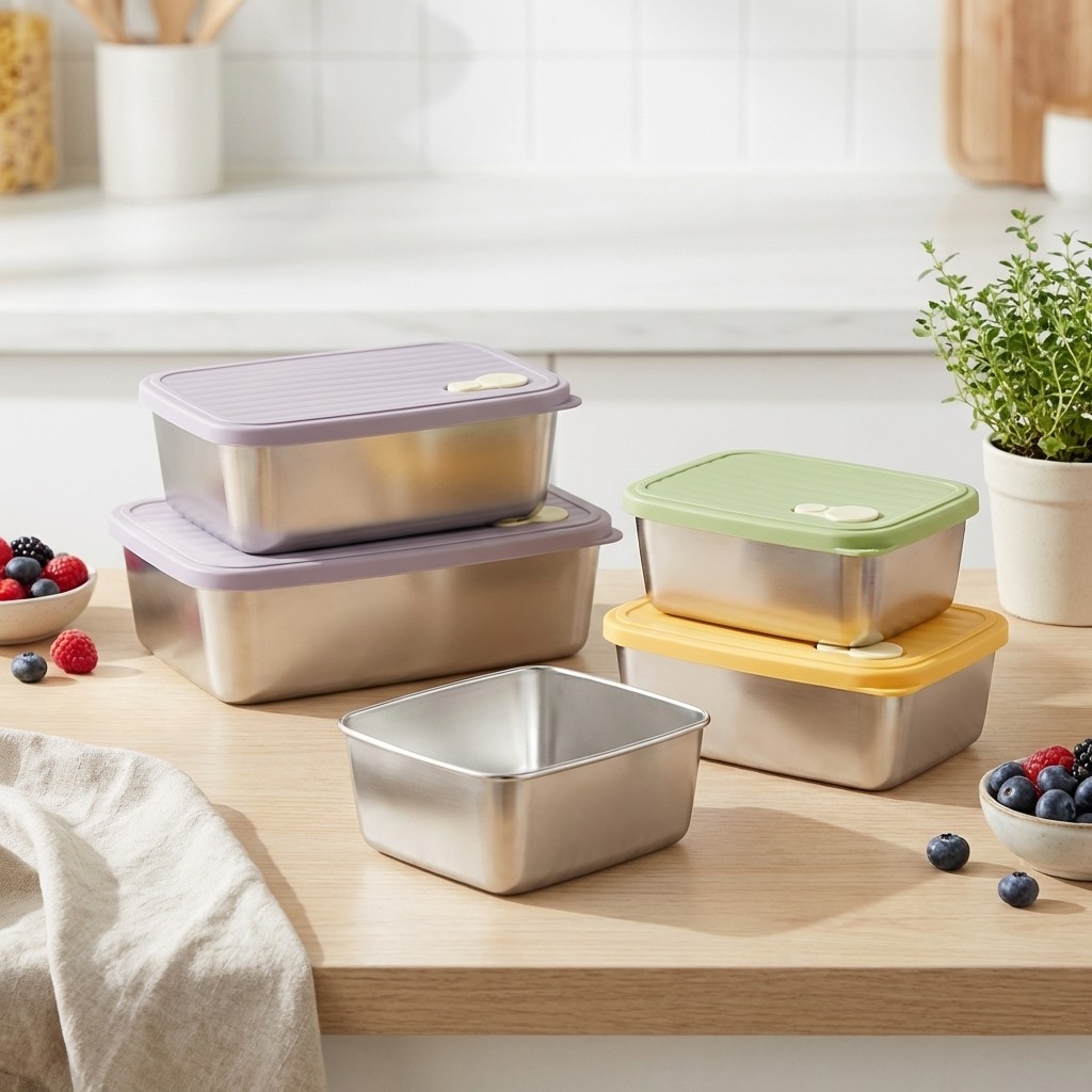 Kotak Penyimpanan Kulkas Wadah - Food Storage Containers Xl ulasan dan harga
