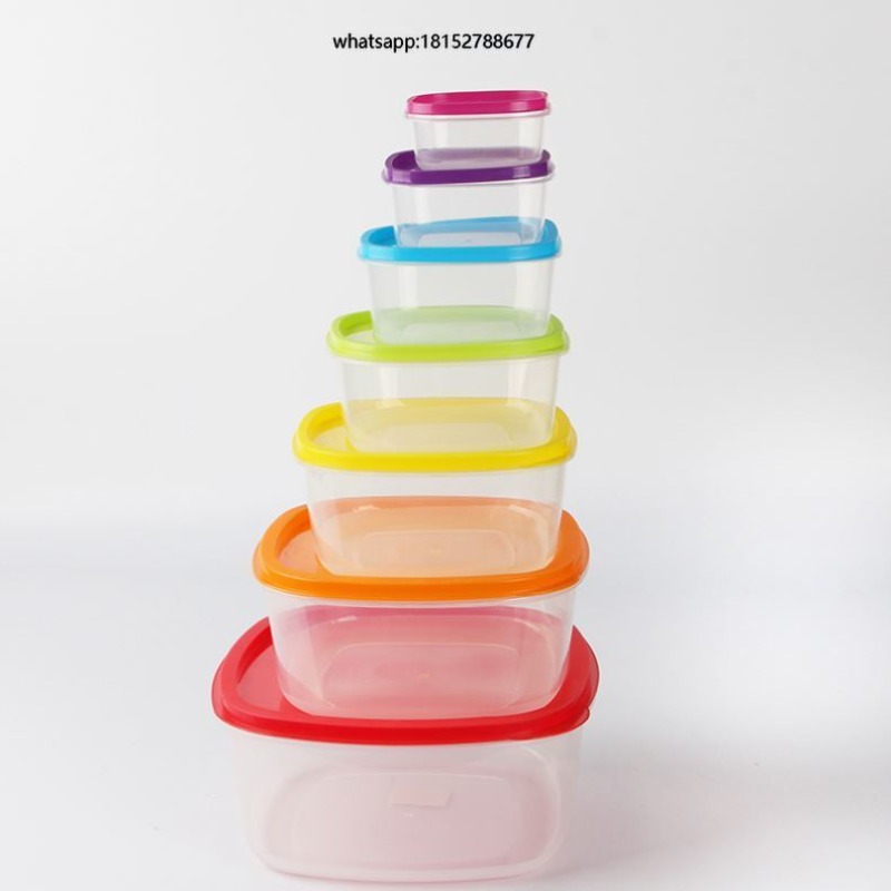 Rainbow 7pcs Wadah Makanan Pla - Food Storage Plastic ulasan dan harga