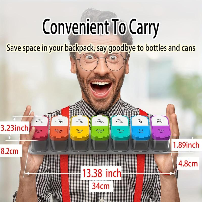 1 Buah Organizer Pil Besar 7 H - Food Storage Containers Xl ulasan dan harga