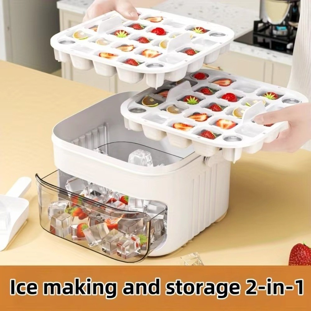 Pembuat Es Batu 50 Kubus denga - Food Storage Containers Xl ulasan dan harga