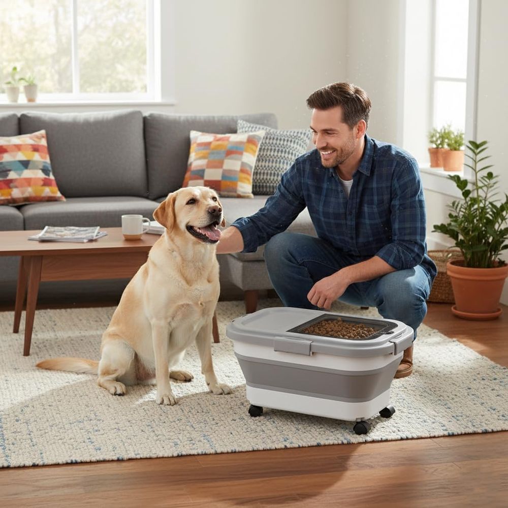 Wadah Penyimpanan Makanan Anji - Food Storage Dog ulasan dan harga
