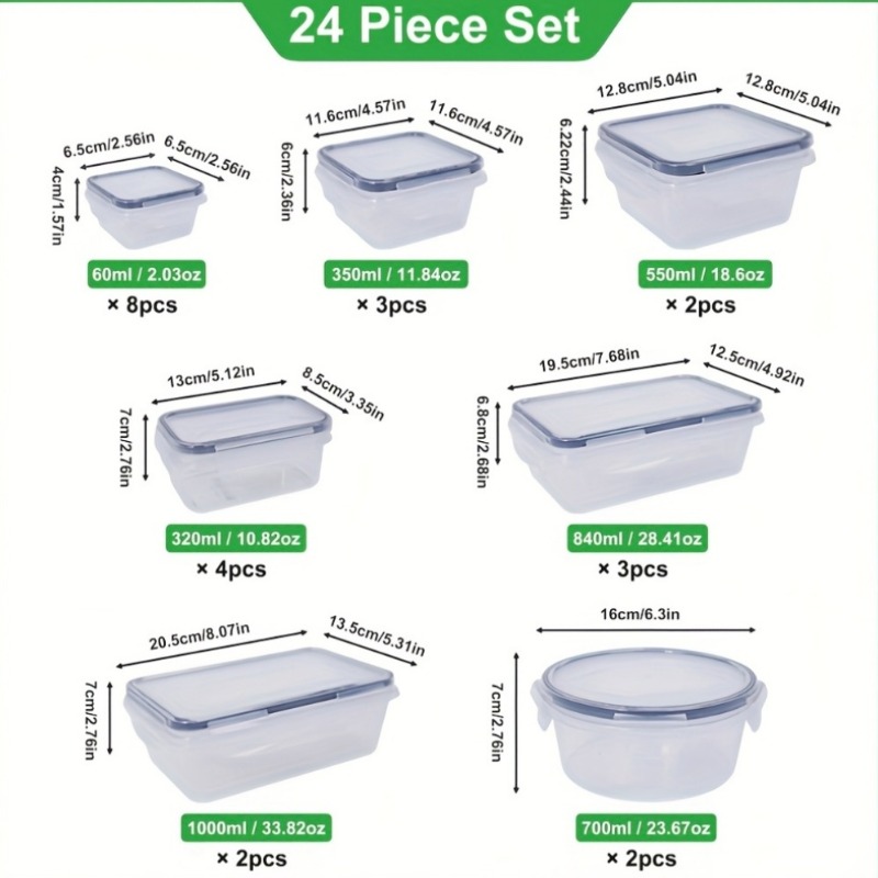 48PCS Set Wadah Penyimpanan Ma - Food Storage Meal Prep ulasan dan harga