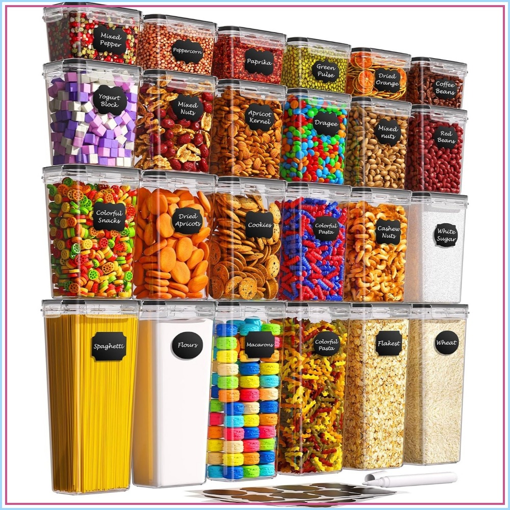 24 PCS Wadah Penyimpanan Makan - Food Storage Plastic ulasan dan harga